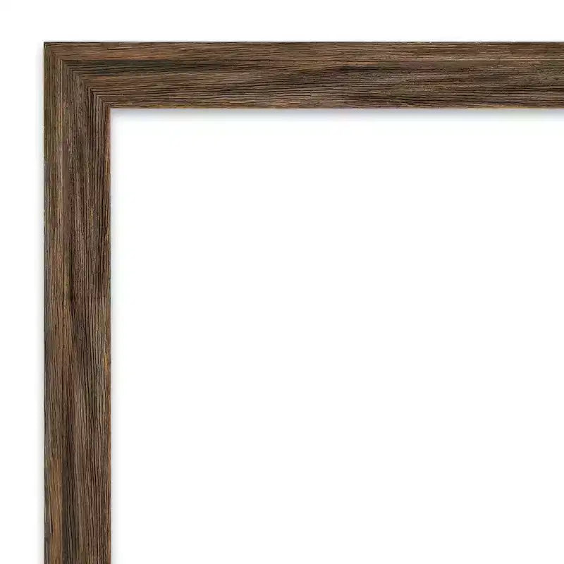 Specchio a figura intera Regis Narrow con cornice da 17" x 51", marrone chiaro, da porta/parete, cornice in legno