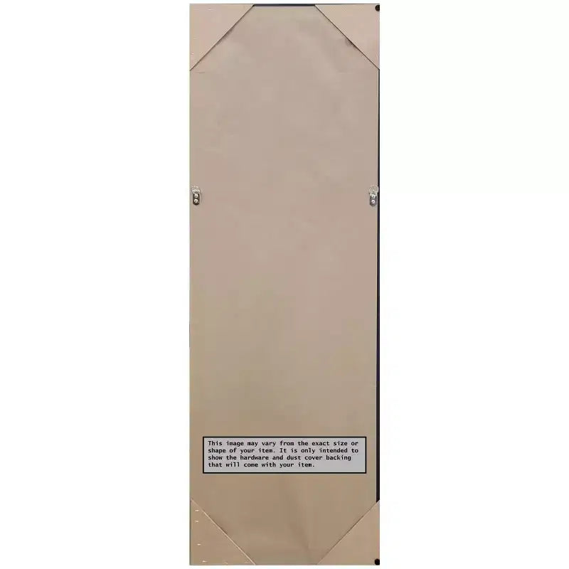Specchio a figura intera per porta con cornice cromata a onda, con graffi: cornice in polistirene, nessun assemblaggio richiesto