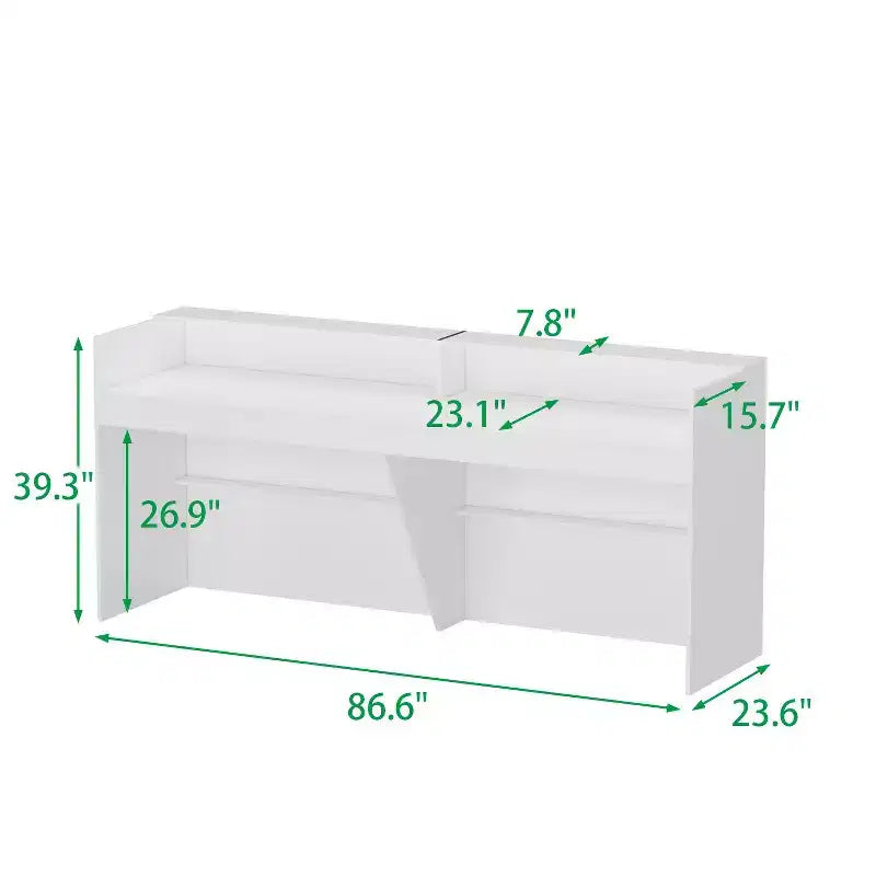 Bancone Reception Moderno Bianco