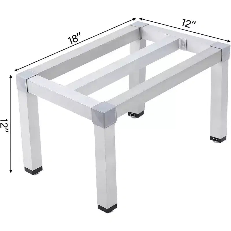 Scaffale in alluminio per stivaggio con capacità elevata, per conservazione fuori terra, per negozi di alimentari e cucine