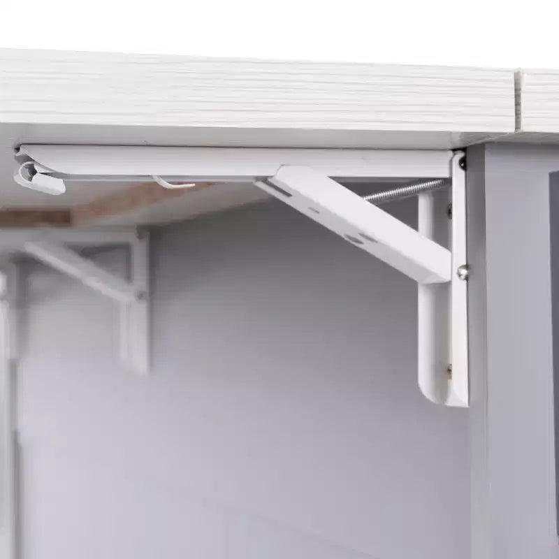 Isola da cucina con contenitore per la spazzatura, anta a ribalta, portaspezie, ripiano regolabile, carrello da cucina con ruote