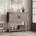 Sofa Tables with Double Door, Console Table with Storage Shelf and Open Shelf, Wooden Console Table, Entryway Table for Kitchen, Dining Room