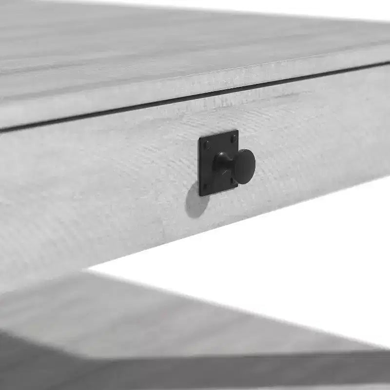 Tavolino da caffè in legno con cassetto contenitore 80 L 80 P 41,4 A