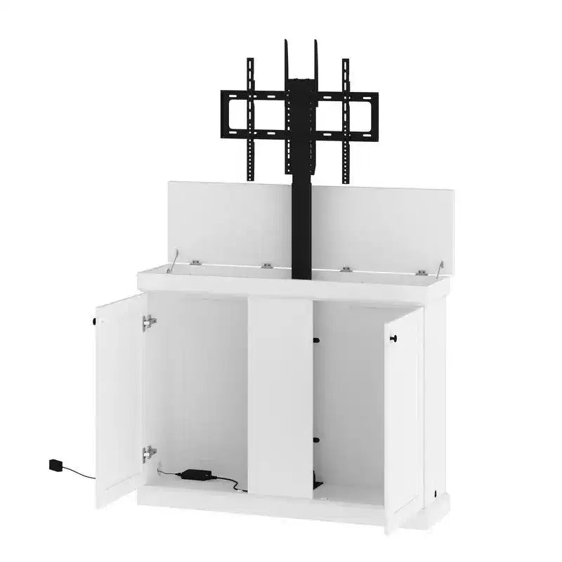 Postazione Gaming Smart Lift, Altezza Regolabile, Controllo Intelligente/Doppi Fori per la Gestione dei Cavi, Ideale per Schermi da 50 Pollici per Gaming Domestico/Spazi di Intrattenimento
