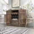 HOMES: Inside + Out Madia Candy Plank Inspired con Cassette Estraibili in Rovere Recuperato: Contenitore da Cucina, Porta Bicchieri