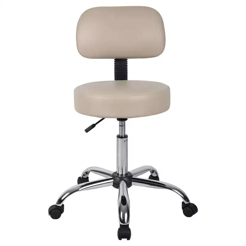 Sgabello medico con schienale imbottito - Boss Office Products