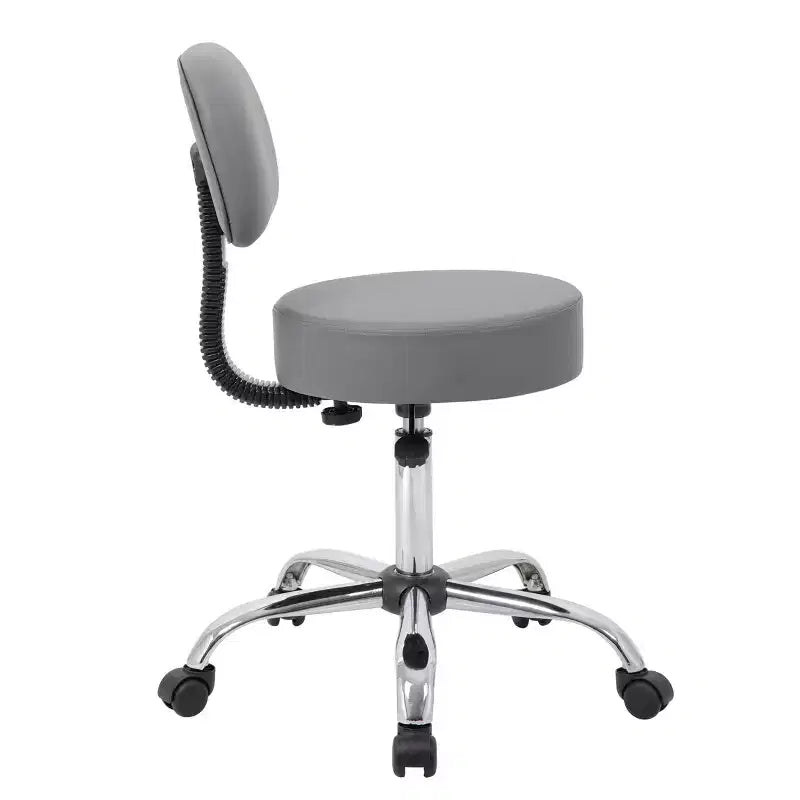 Sgabello medico con schienale imbottito - Boss Office Products