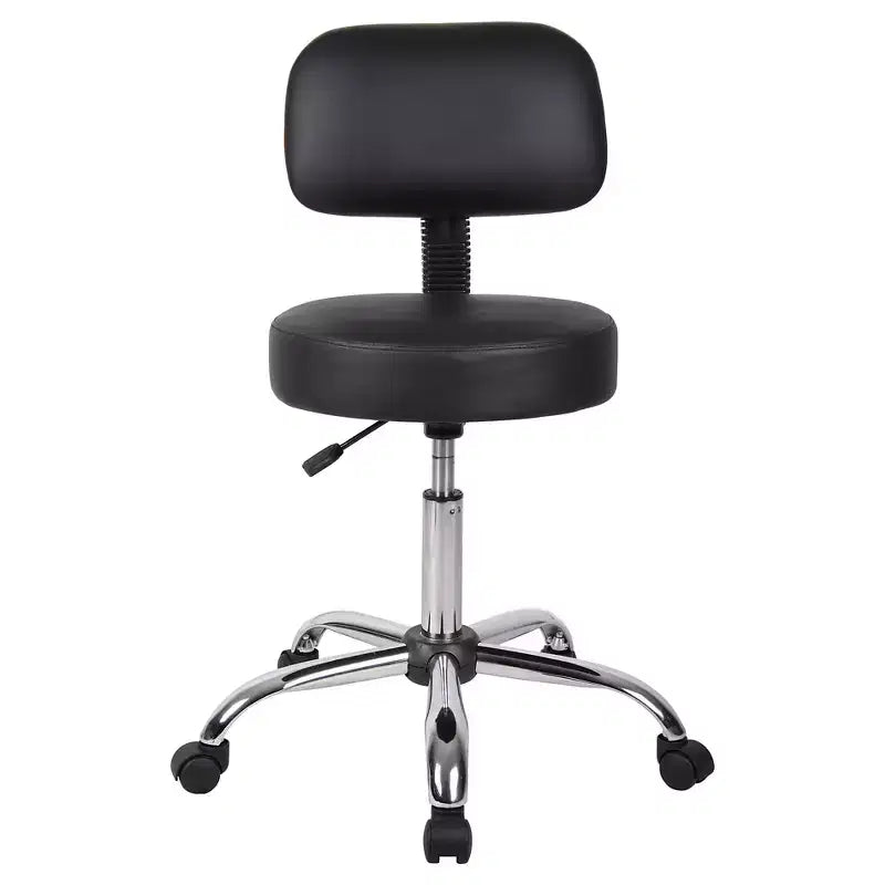 Sgabello medico con schienale imbottito - Boss Office Products