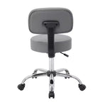 Sgabello medico con schienale imbottito - Boss Office Products