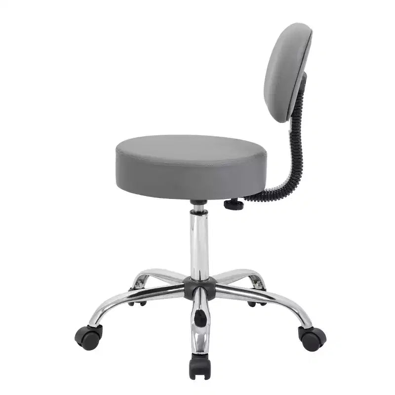 Sgabello medico con schienale imbottito - Boss Office Products