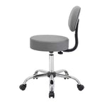 Sgabello medico con schienale imbottito - Boss Office Products