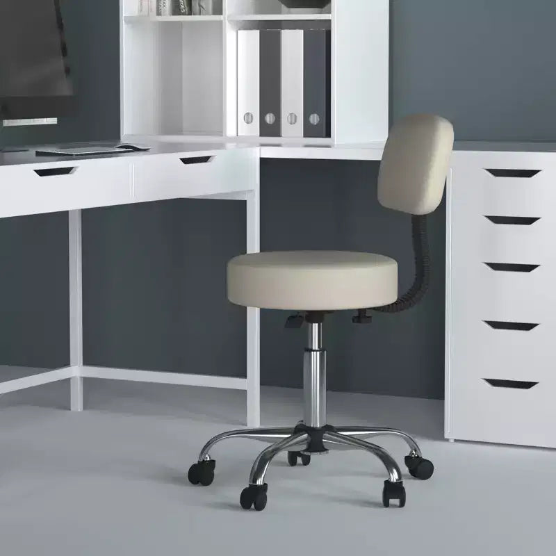 Sgabello medico con schienale imbottito - Boss Office Products