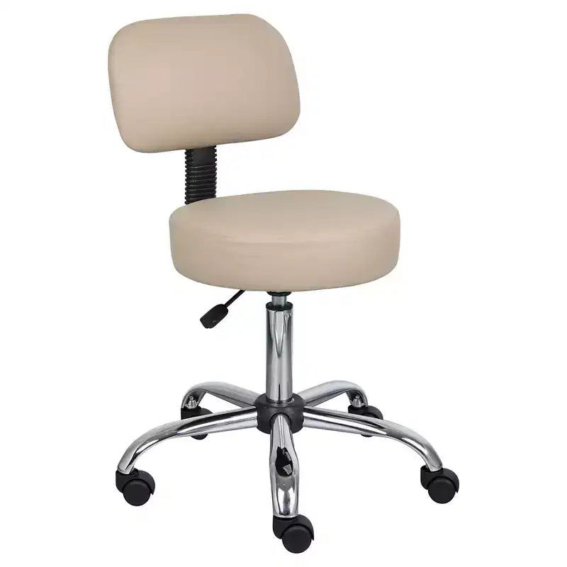 Sgabello medico con schienale imbottito - Boss Office Products