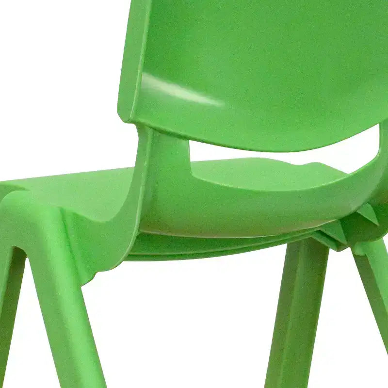Sedia impilabile in plastica per scuola, confezione da 2, con seduta da 12 pollici, per asilo nido