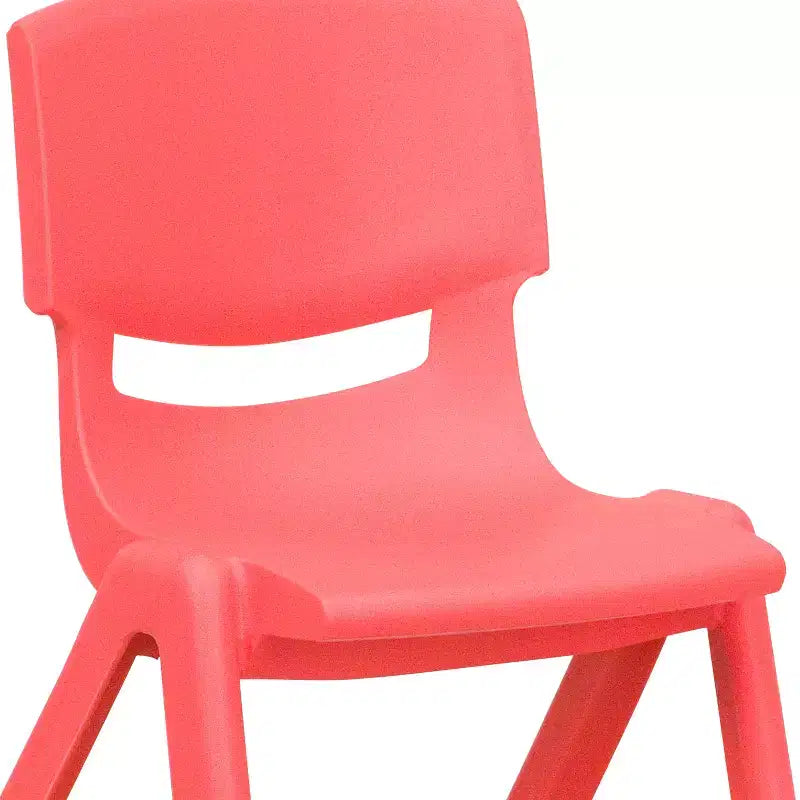 Sedia impilabile in plastica per scuola, confezione da 2, con seduta da 12 pollici, per asilo nido