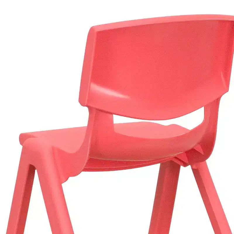 Sedia impilabile in plastica per scuola, confezione da 2, con seduta da 12 pollici, per asilo nido