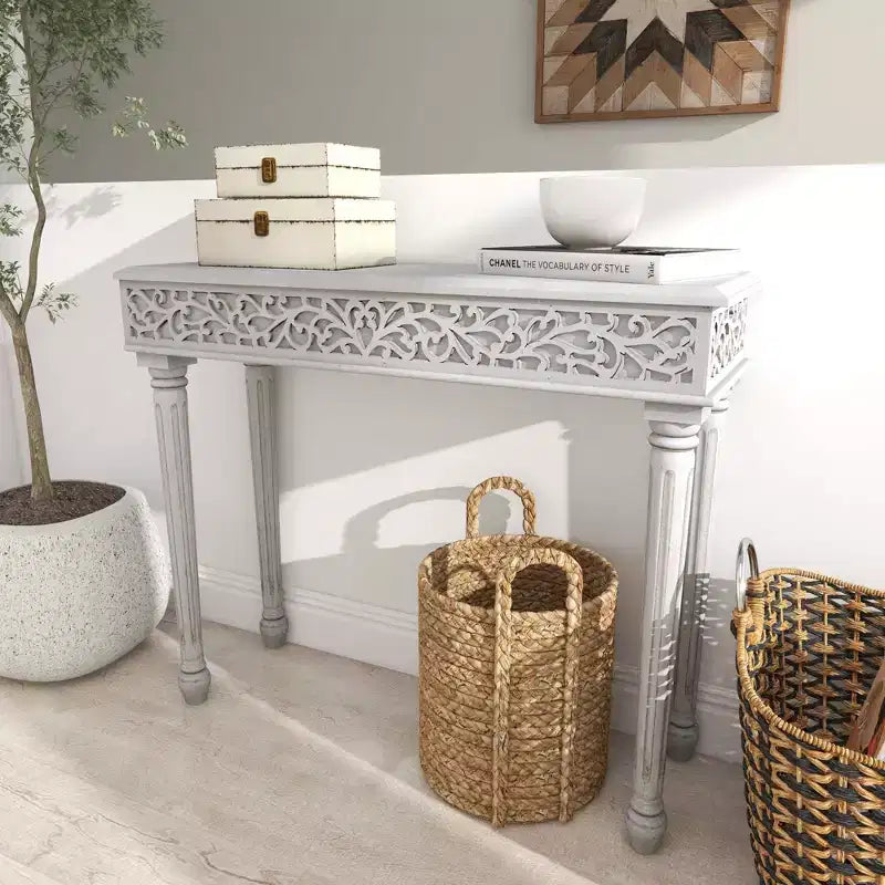 Consolle rustica in legno di mango