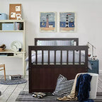 Letto a castello "Twin Captain" con rotelle e cassetti per bambini, disponibile nei colori noce, espresso e bianco.